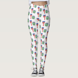 Legging Pincel de pintura e personagens de desenho animado