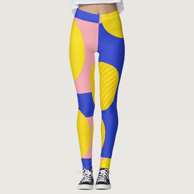 Legging Pincelada Abstrata Retro (13) (Frente)
