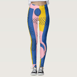 Legging Pincelada Abstrata Retro (9)