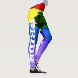 Legging Pinceladas de Pincel de Aquarela Orgulho LGBT Arco