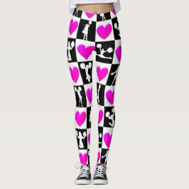 Legging PINCO bonito, PINK CORAÇÃO LÍDER