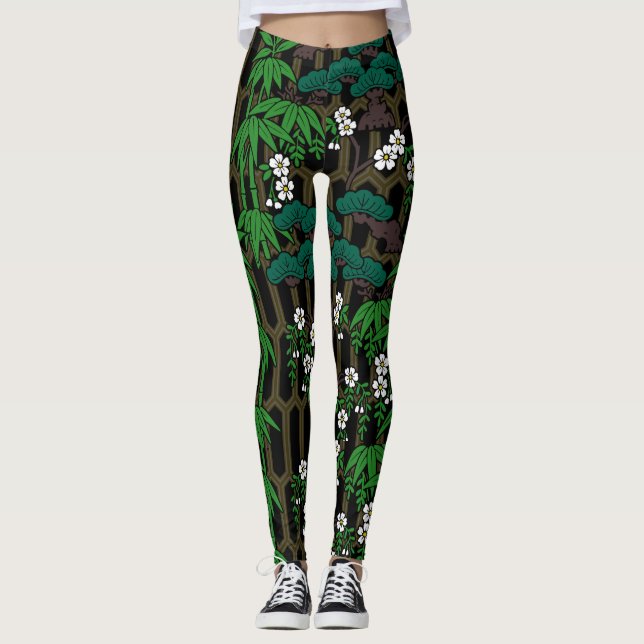 Legging Pine, bamboo, cherry blossoms and tortoiseshell (Frente)