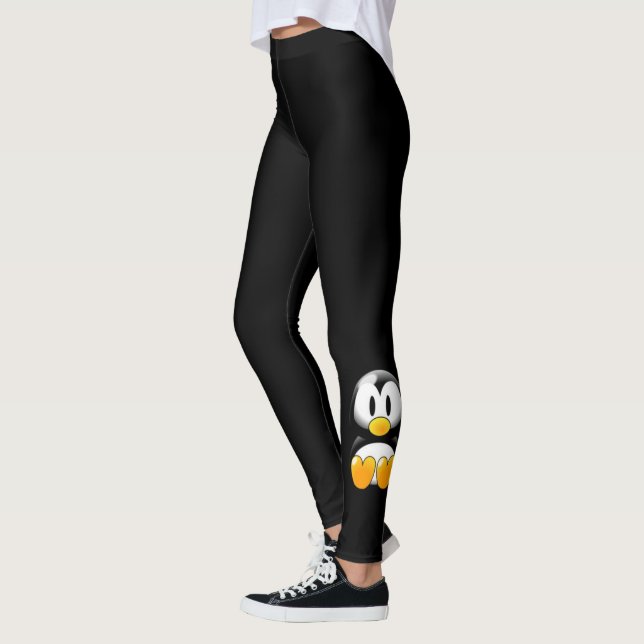 Legging pinguim-preto (Esquerda)