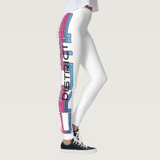 LEGGING PINK/BLUE - PERNAS BRANCAS