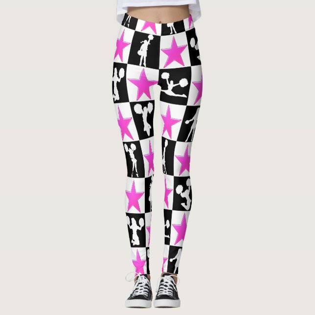 LEGGING PINK E CHEERLEADERES PRETOS (Frente)