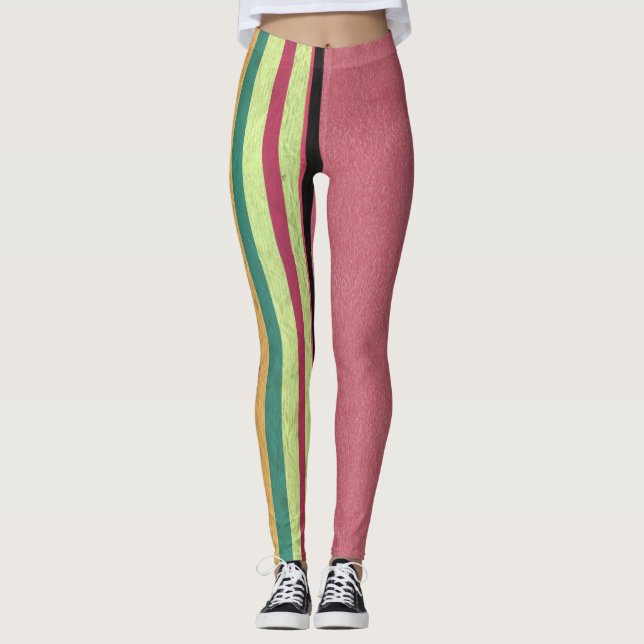 Legging Pink e Stripes de Pastel (Frente)