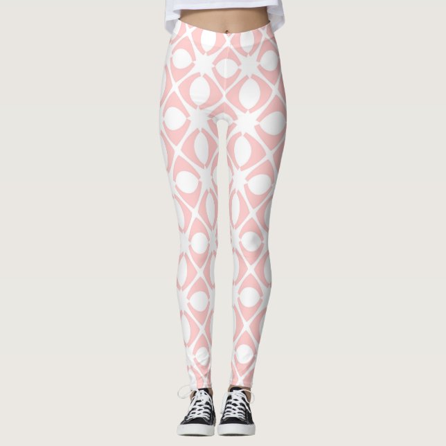 Legging Pink Geometric Pattern (Frente)