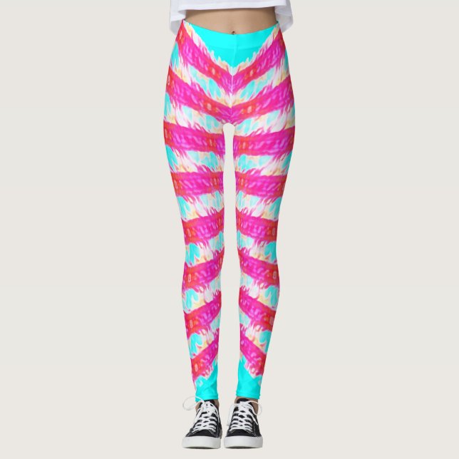 Legging pink lace pattern (Frente)