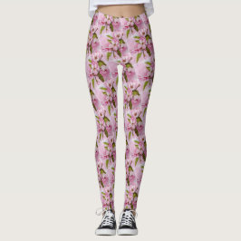 LEGGING PINK MAÇÃ FLORAL