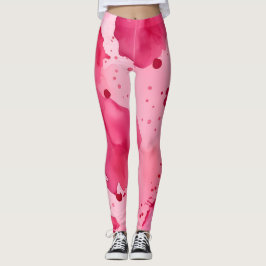 Legging Pink on Pink Abstract