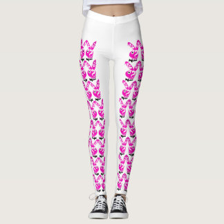Legging pink rabbit