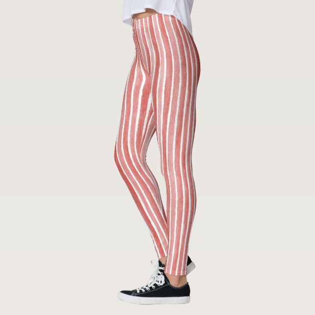 Legging Pink Red Stripes (Esquerda)