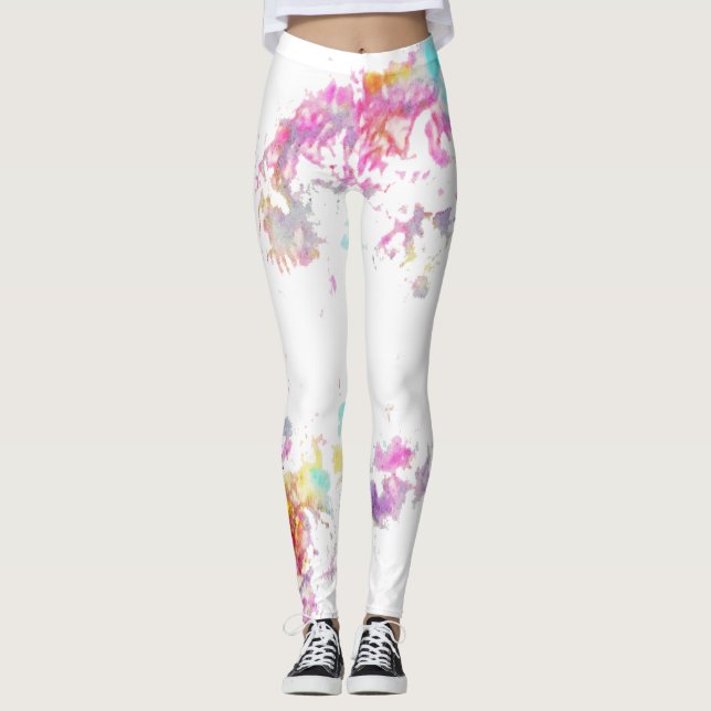 Legging Pink Splatter (Frente)