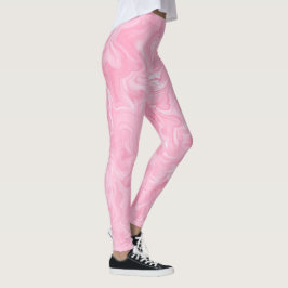 Legging Pink Watercolor Swirls