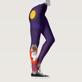 Legging Pinscher diminuto (Pin do minuto) no espaço