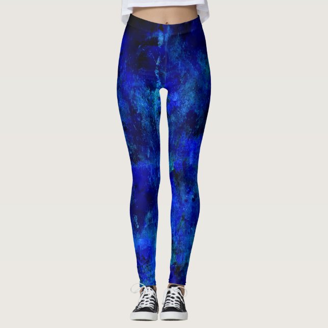 Legging Pinta Azul Splatter (Frente)