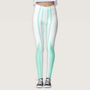 Legging Pintas brancas e verdes
