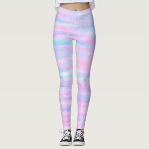 Legging Pintas Pintadas Púrpura Rosa Turquesa