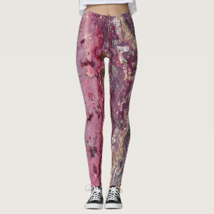 Legging Pinte as caneleiras de pedra do Splatter