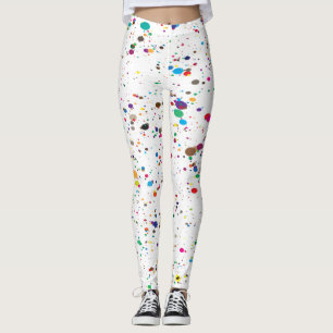 Legging Pinte caneleiras do Splatter