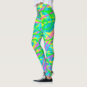 Legging Pinte Meus Sonhos Expressão de Rabiscos Padrão