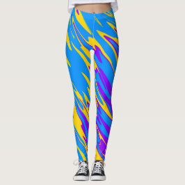 Legging Pintor amarelo púrpura