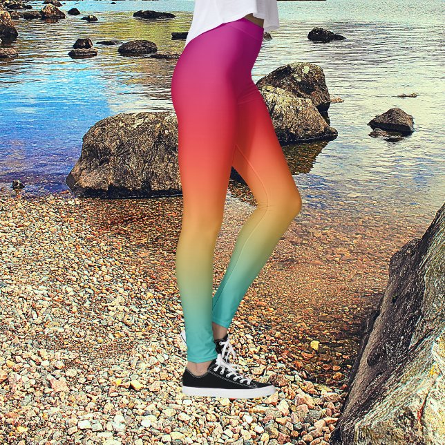 Legging Pintor leve de Macaron Ombre (Criador carregado)