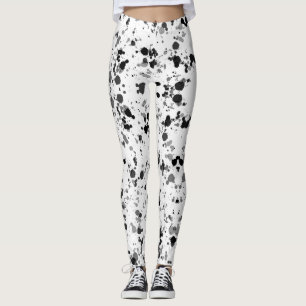 Legging Pintor preto e branco