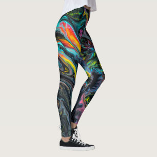 Legging Pintor vertido marmoreado