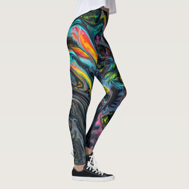Legging Pintor vertido marmoreado (Direita)