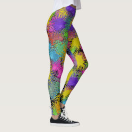 Legging Pintores Calça Pernas de Moda Pop