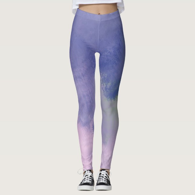 Legging pintura a óleo de abstrato (Frente)