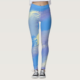 Legging pintura abstrato