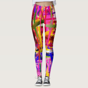 Legging Pintura Abstrato Colorida nº 15