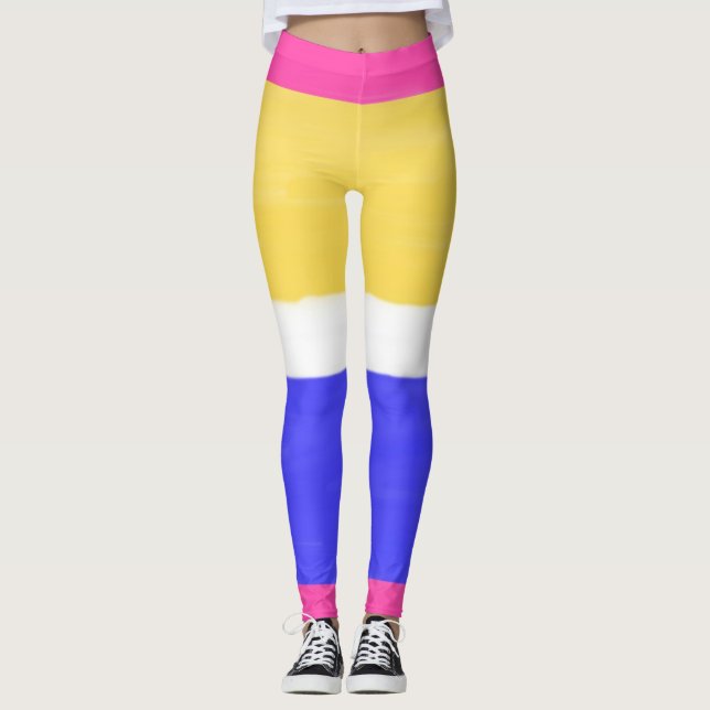 Legging pintura abstrato moderna (Frente)