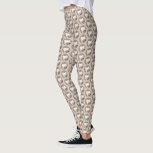 Legging Pintura Chinesa Sem Penteado Pintura Original De C
