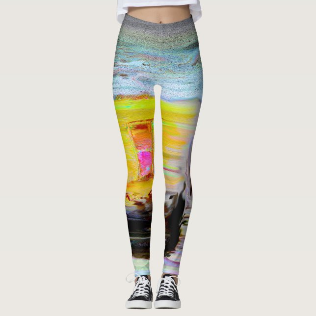 Legging pintura colorida (Frente)