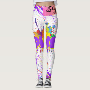 Legging pintura de abertura
