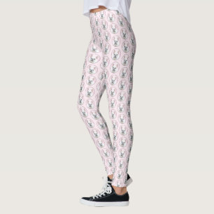 Legging Pintura de Bulldog Francês (Creme/Branco) - Arte