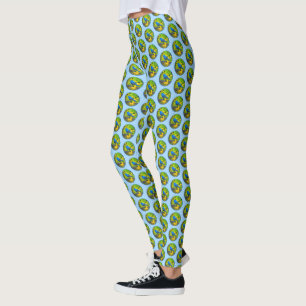 Legging Pintura De Bundas Indigo - Arte Original Para Páss