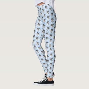 Legging Pintura de Collie de Borda - Arte de Cachorro Orig