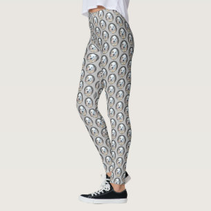 Legging Pintura de Espanhol Clumber - Arte de Cachorro Ori