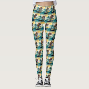 Legging Pintura de Navegação em Balão