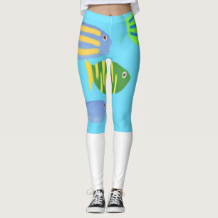 Legging pintura de peixes