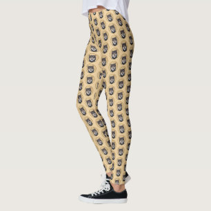 Legging Pintura de Shiba Inu (Preto e Latão) - Arte Canin