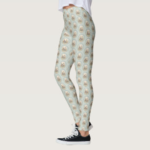 Legging Pintura do Cocker Spaniel Buff - Arte Original par