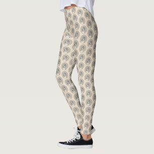 Legging Pintura em Havanês (Dourada Sable) - Arte Origina