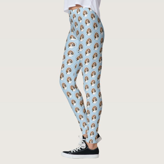 Legging Pintura Inglesa em Foxhound - Arte Cachorro Origin (Esquerda)
