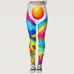 Legging Pintura Majestosa da Montanha Sonhadora 
