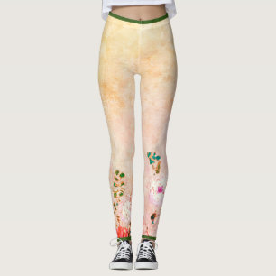 LEGGING PINTURA MANIPULADA PINTURAS IMPRESSAS EM AMARELO